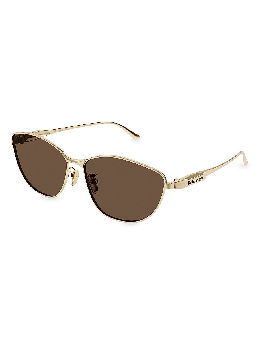 Women's Miami 62MM Squared Sunglasses - Gold Dark Brown
