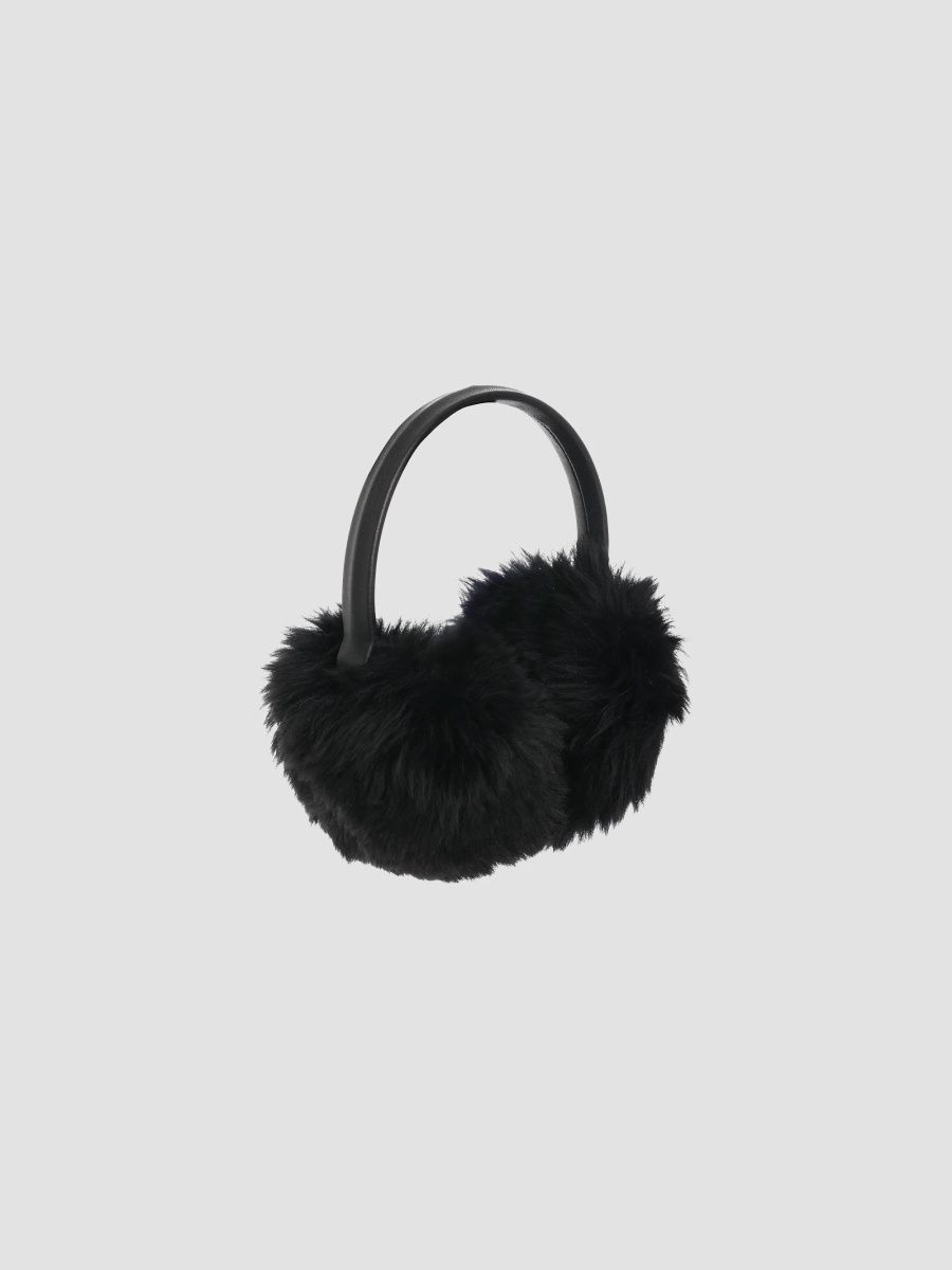 Gorski Women's Merinillo Shearling Lamb Earmuffs - Black