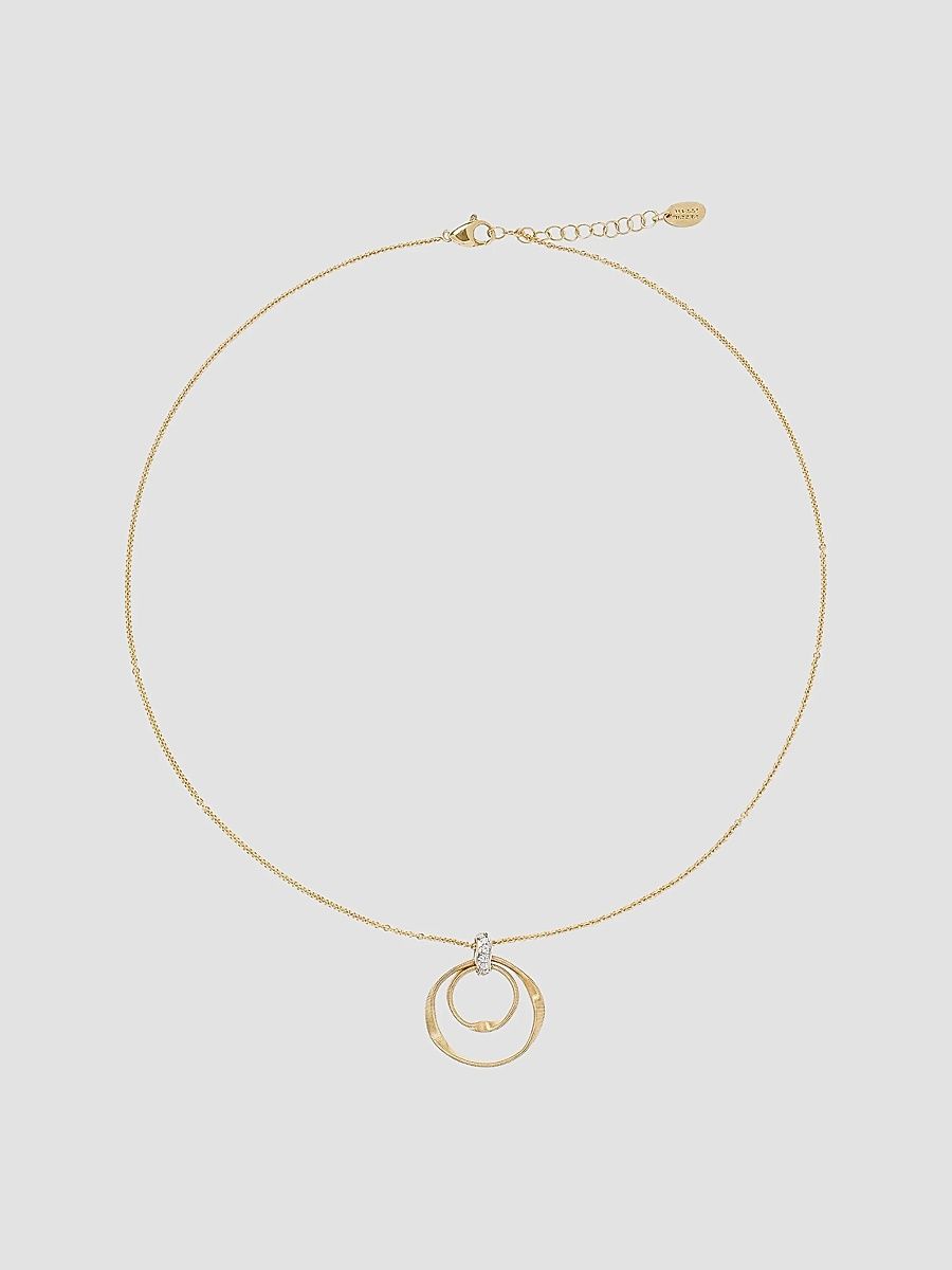 Marco Bicego Women's Marrakech Two-Tone 18K Gold & 0.04 TCW Diamond Pendant Necklace - Yellow Gold