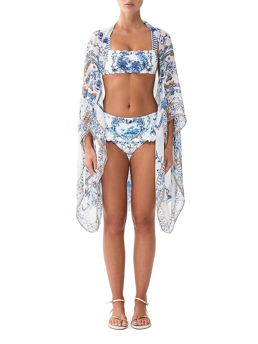 Women's The Porcelain Floral Silk Shrug - The Porcelain Parlour