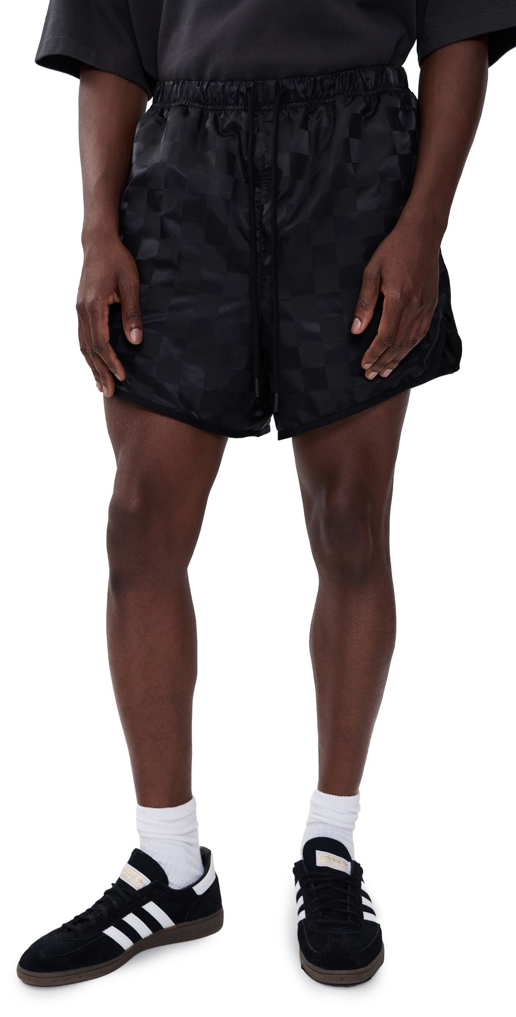 Fear of God Checkered Gym Shorts 5 Vintage Black XXL