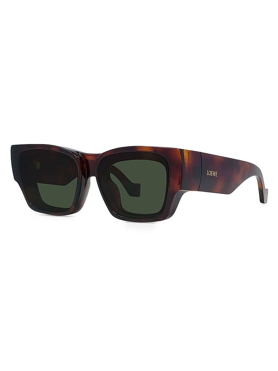Women's 56MM Square Sunglasses - Brown Green