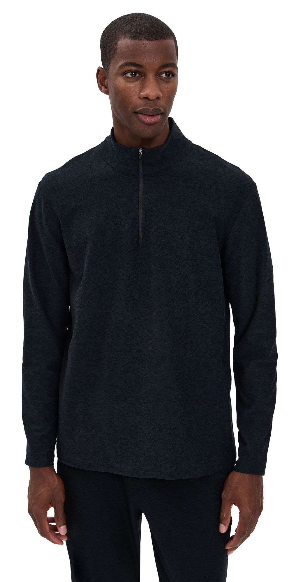 Beyond Yoga Spacedye Terrain Mens Quarter Zip Pullover Darkest Night L