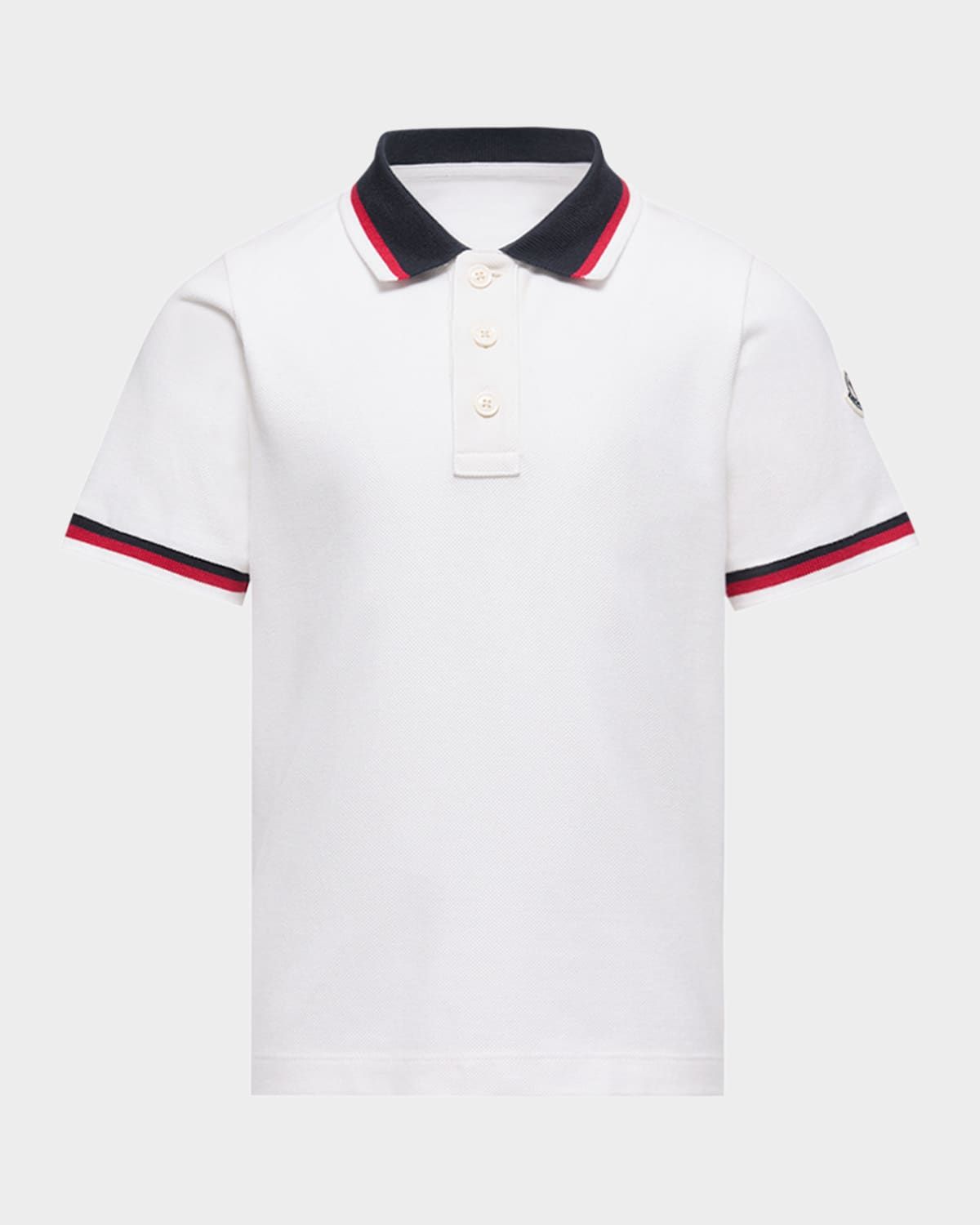 Boy & apos;s Tricolor-Trim Cotton Polo Shirt, Size 4-6