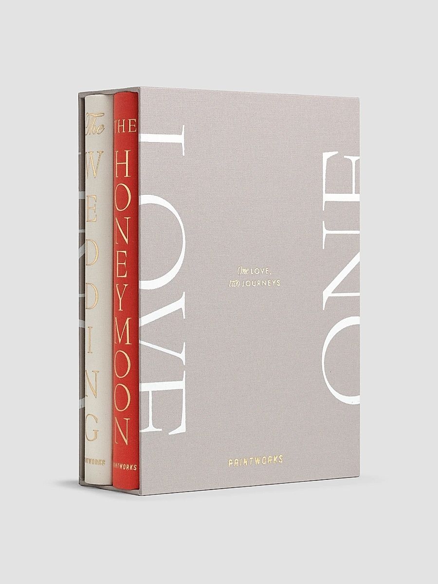 2-Pack One Love Wedding Photo Book Set