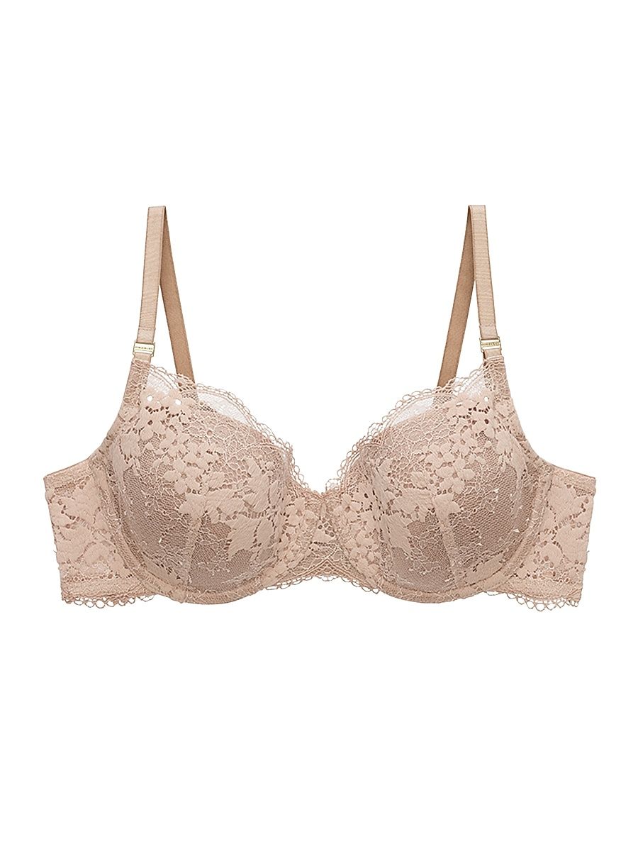 Women's All Day Lace T-Shirt Bra - Beige - Size 44D