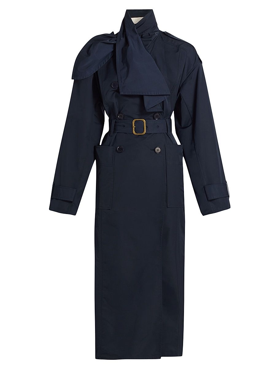 Women's Marcelle Trench Coat - Midnight - Size Small