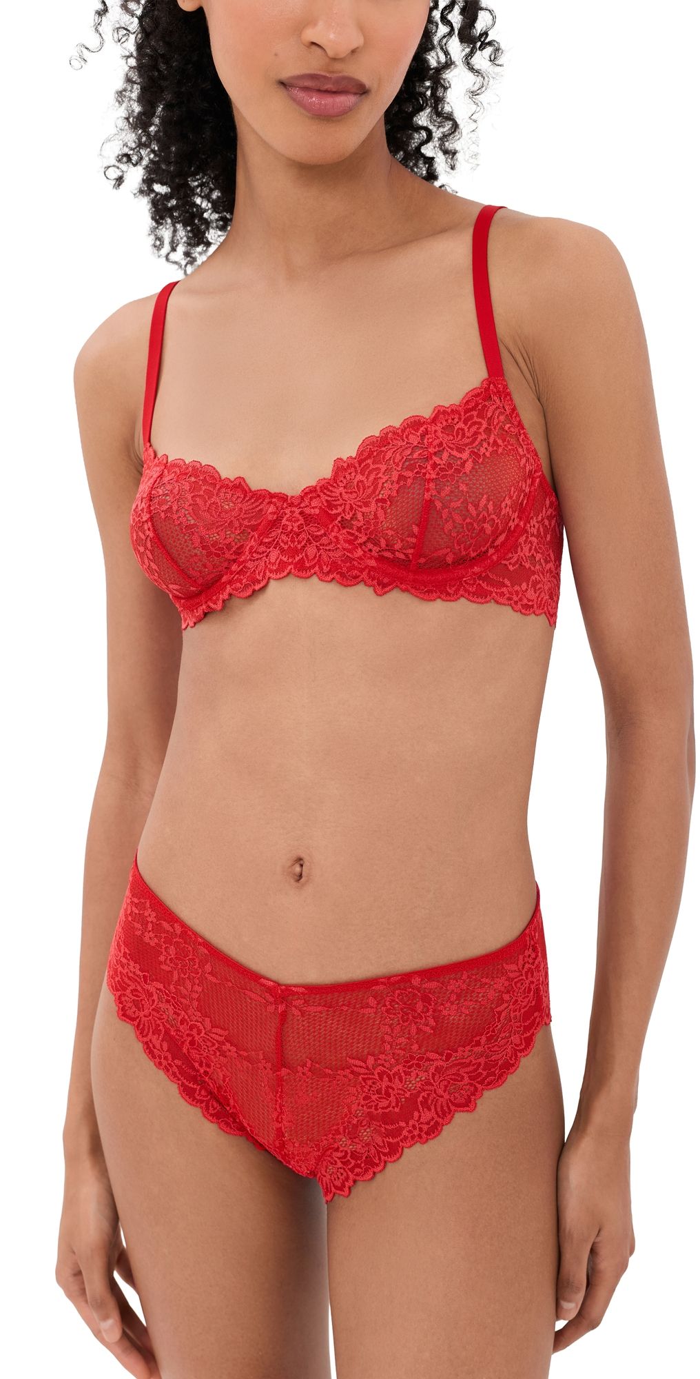 Natori Heavenly Convertible Bra Holiday Red 34D