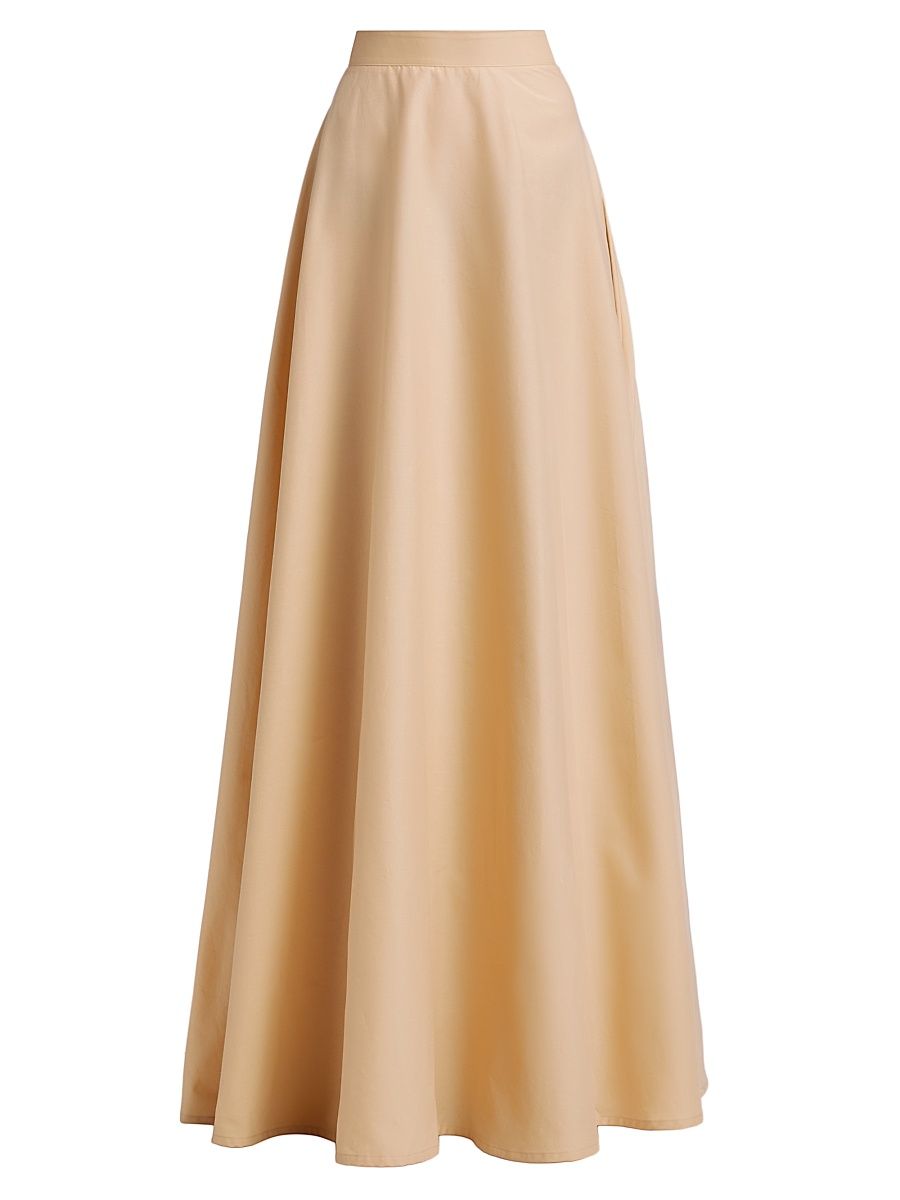 Women's Aubry Cotton-Blend A-Line Maxi Skirt - Desert - Size 6
