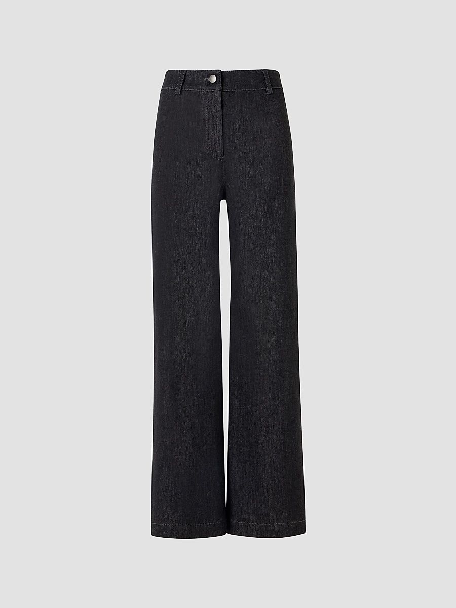 Women's Caia High-Rise Crop Jeans - Black Denim - Size 16