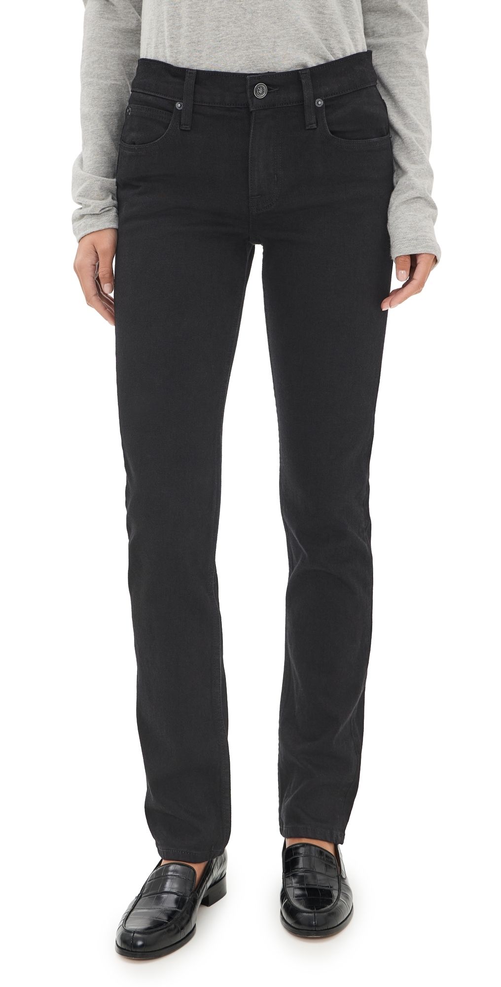 SLVRLAKE Naomi Slim Jeans Jet Black 32