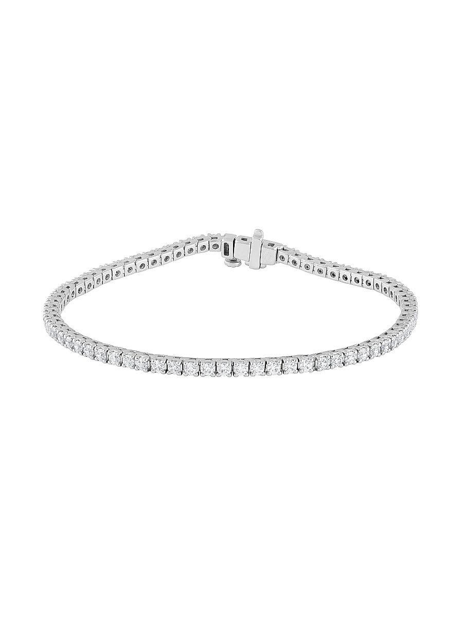 Women's 14K White Gold & 3.00 TCW Diamond Tennis Bracelet - White