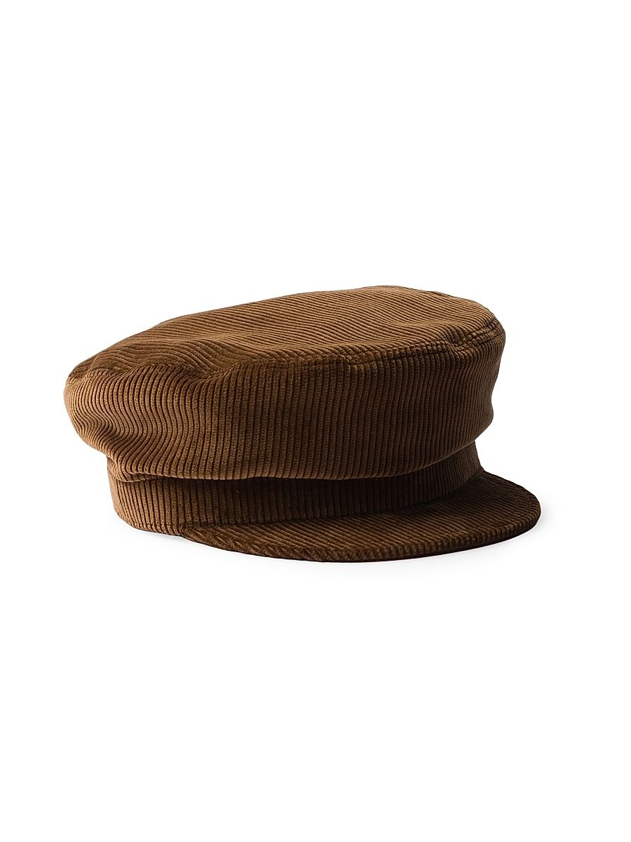 Men's Corduroy Newsboy Cap - Brown - Size XL