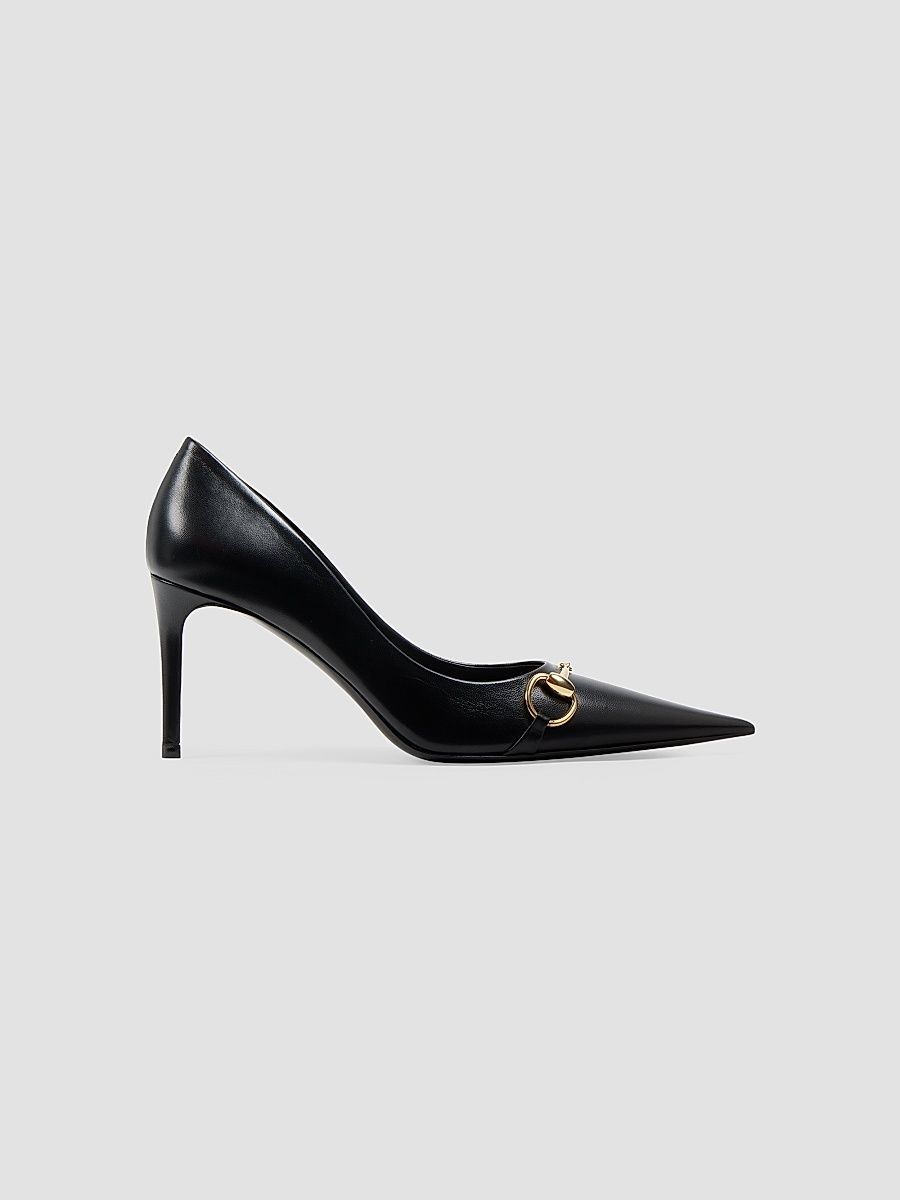 Women's Donna 80MM Leather Pumps - Black - Size 12