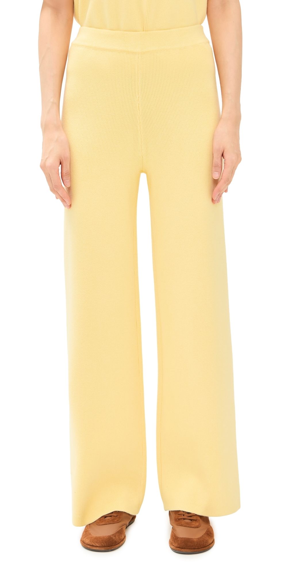 English Factory Knit Pants Butter Yellow S