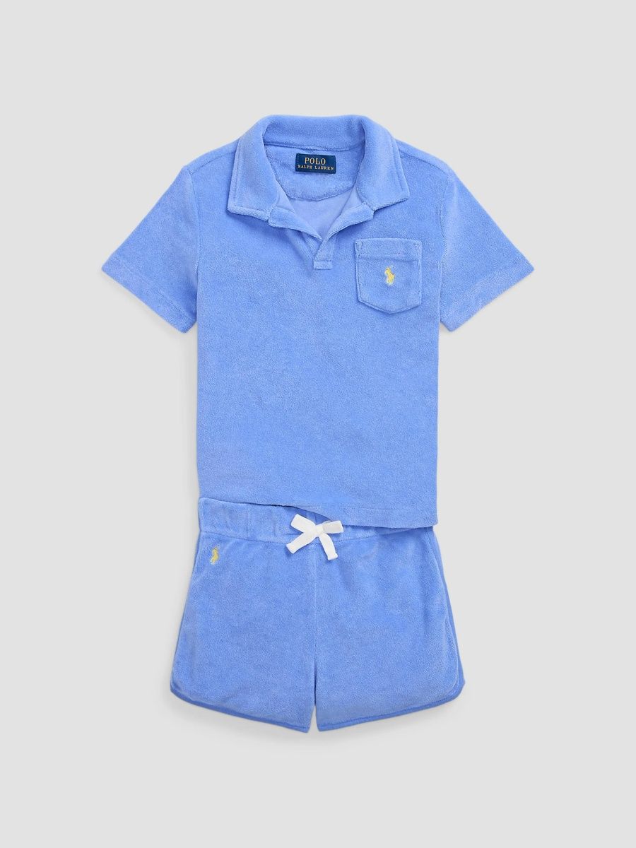 Polo Ralph Lauren Boy's Little Boy's Cotton Terry Set - Harbor Island Blue - Size 7