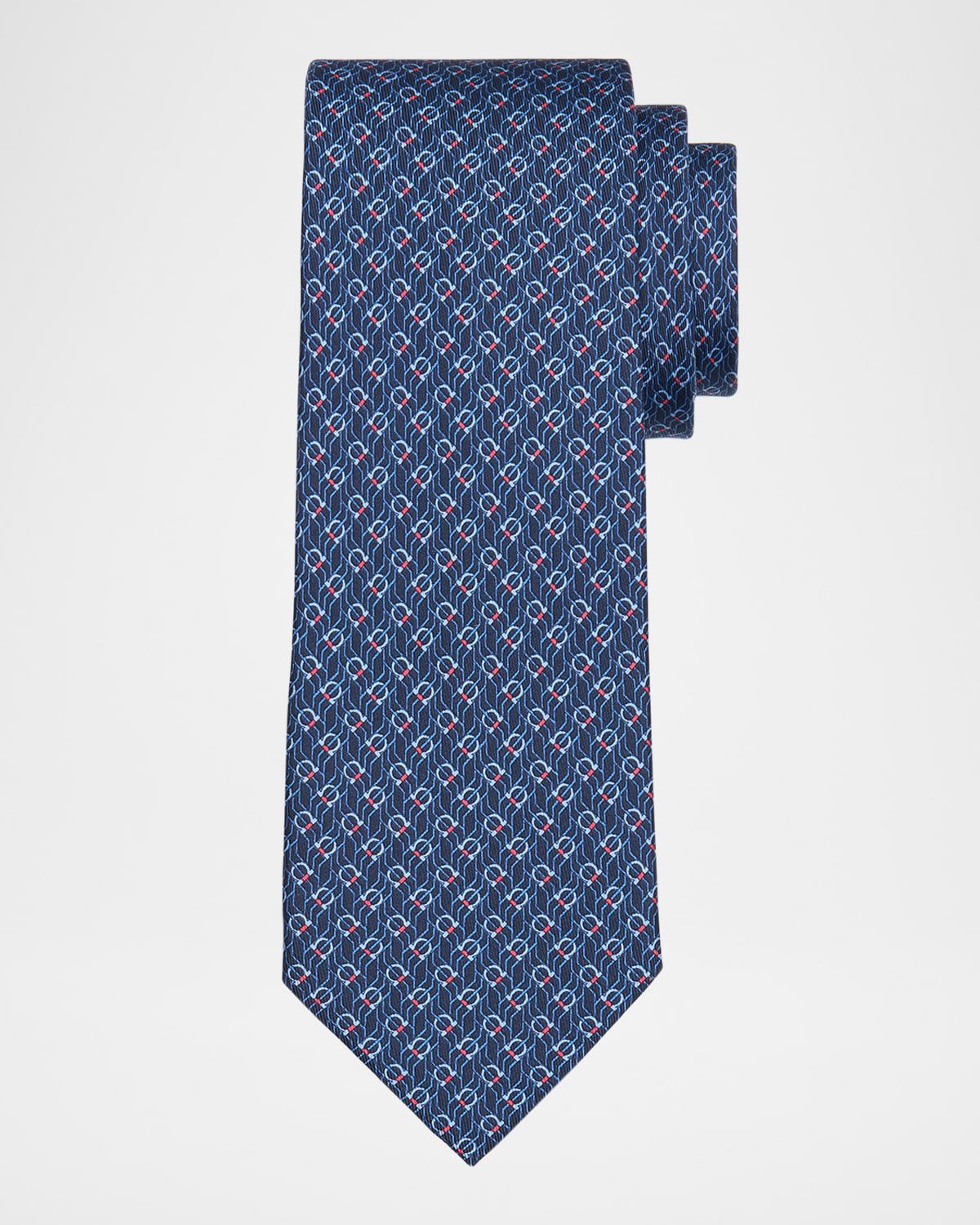 Men & apos;s Gancio Micro-Geometric Tie