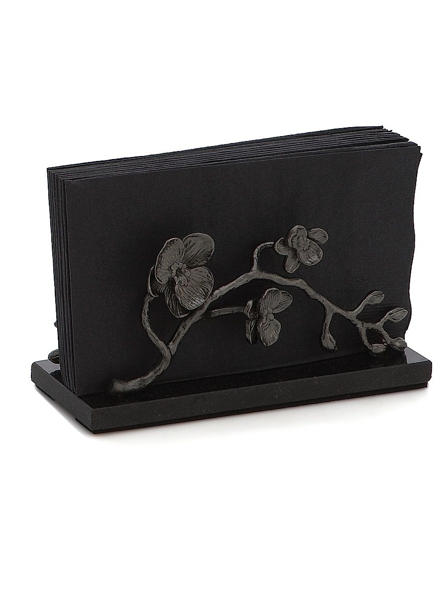 Black Orchid Vertical Napkin Holder