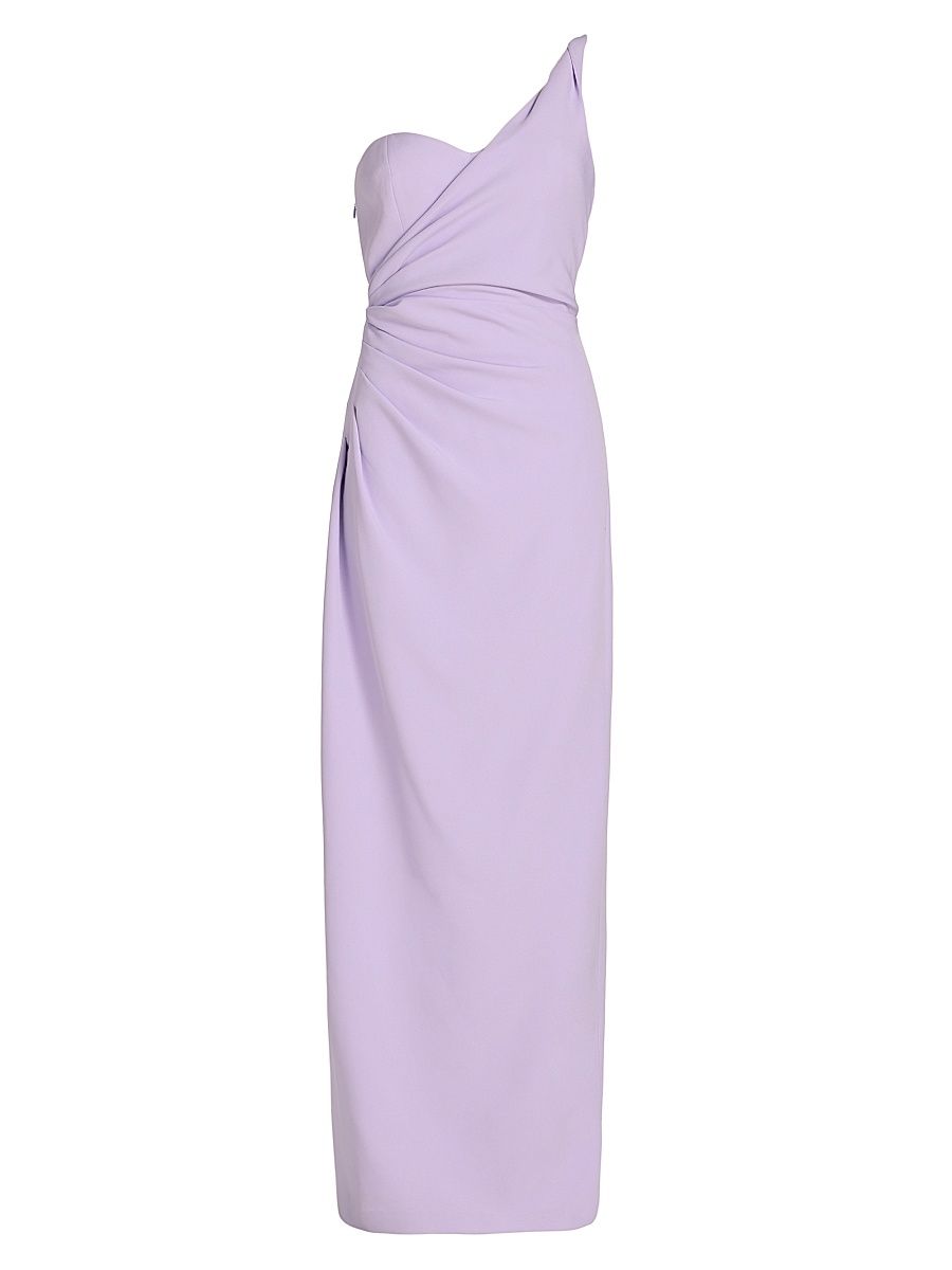 Women's Saphira Twist One-Shoulder Gown - Lavender - Size 14