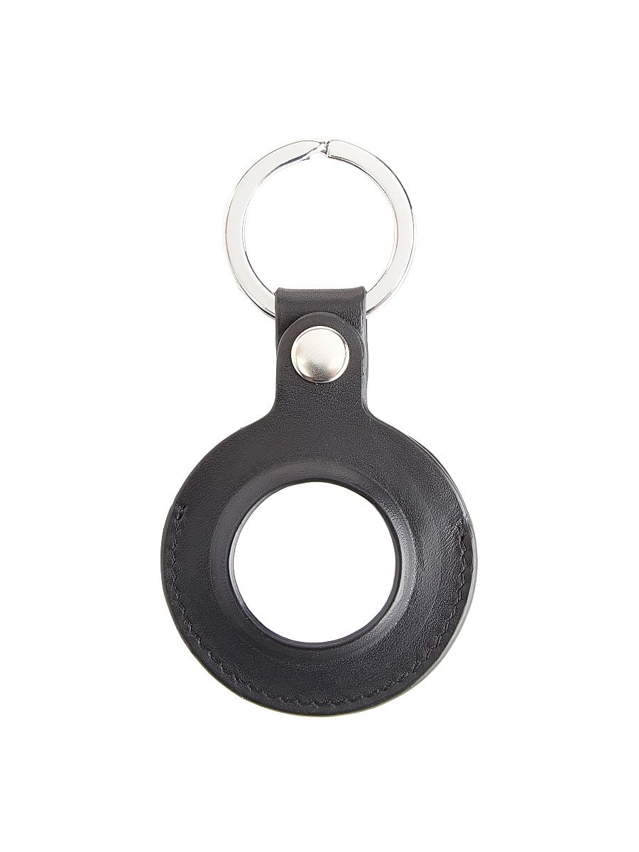 Leather Air Tag Sleeve - Black