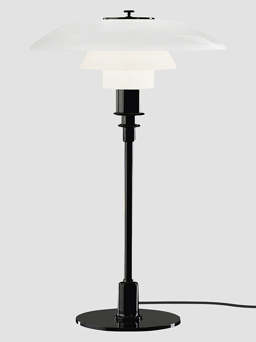 PH 3/2 Brass & Acrylic Table Lamp - Black Metallic