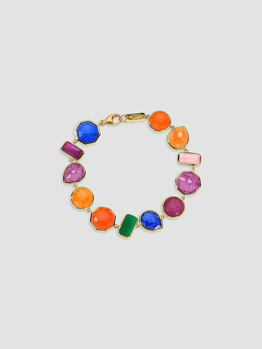 Women's Rock Candy 18K Yellow Gold & Multi-Gemstone Bracelet - Gold