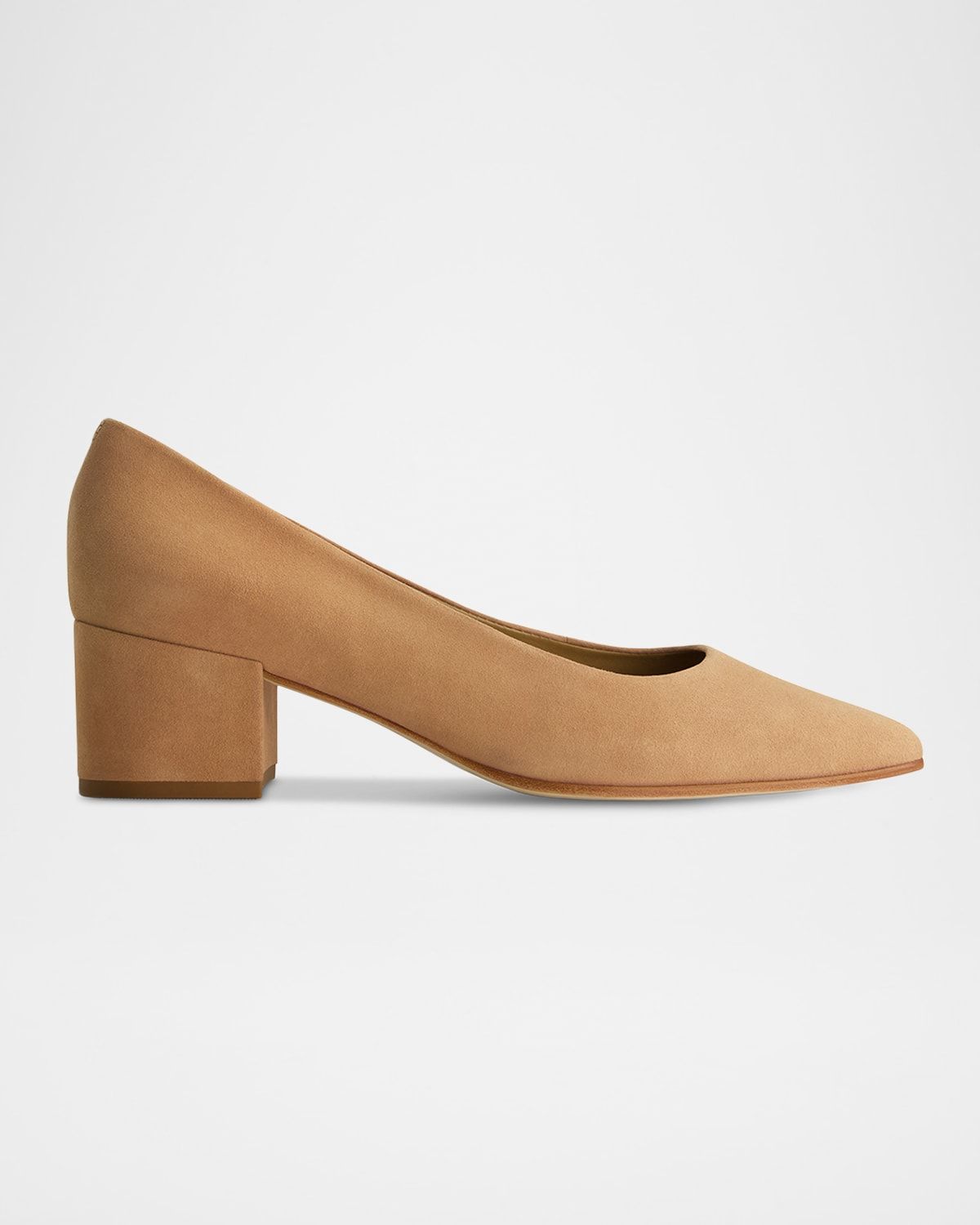 Millie Suede Block-Heel Pumps