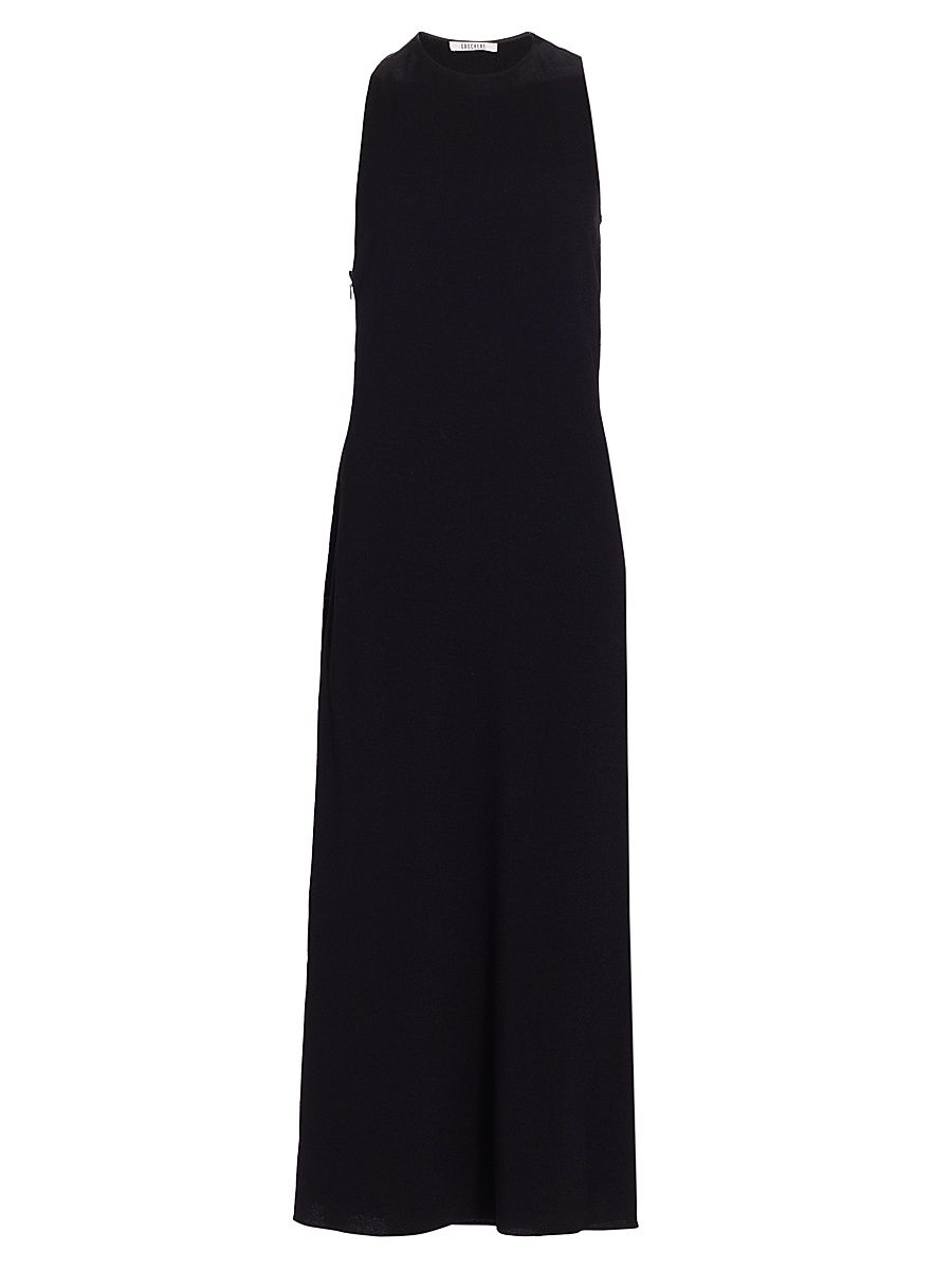 Women's Asymmetric Jersey Maxi Dress - Black - Size 2