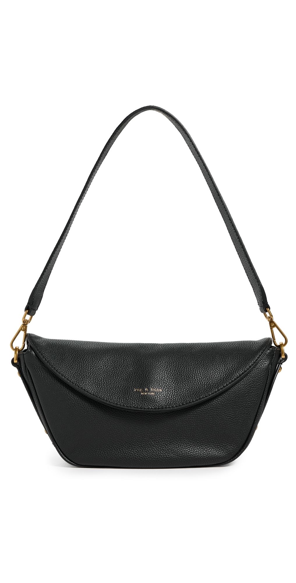 rag & bone Gramercy Small Flap Bag Black One Size