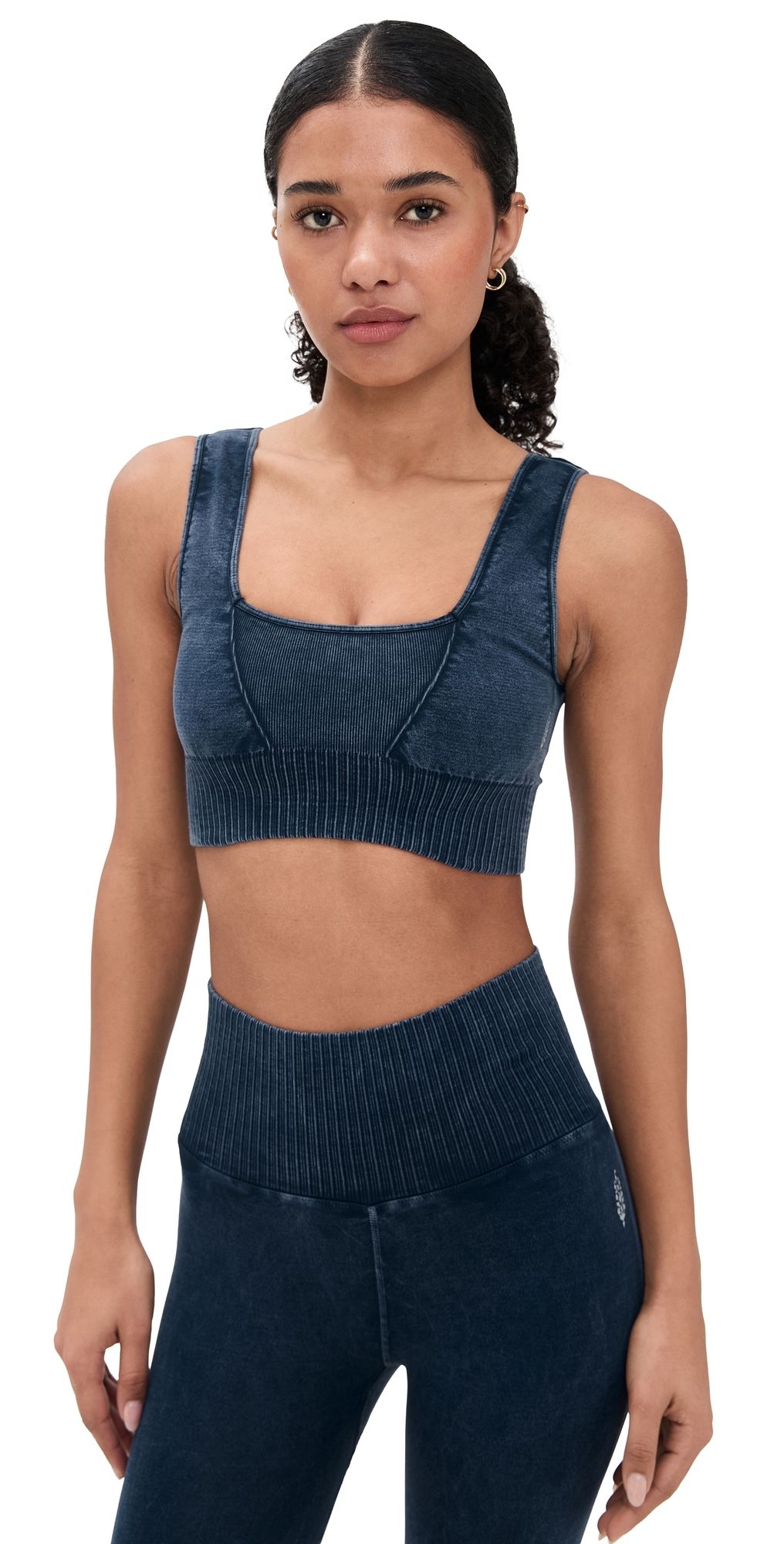 FP Movement Square Neck Good Karma Bra Navy XS/S