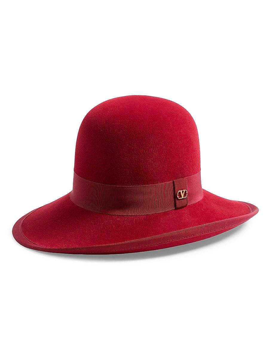 Women's VLogo Signature Hat in Lapin Fabric - Cherry Red - Size Large