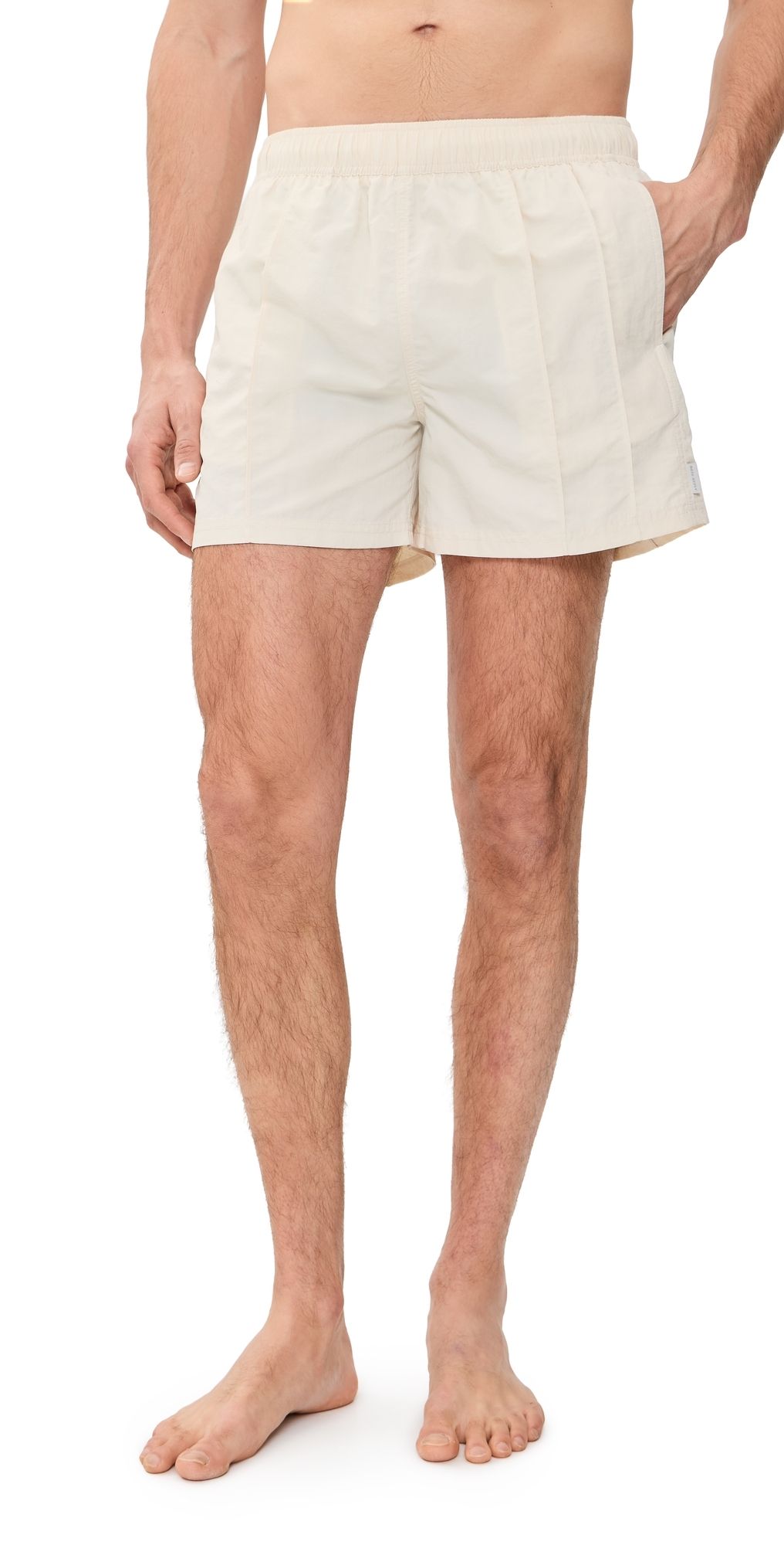 AUTO-REPLY Vertical Pintuck Sebastian Swim Trunks 4 Vertical/Cloud XL