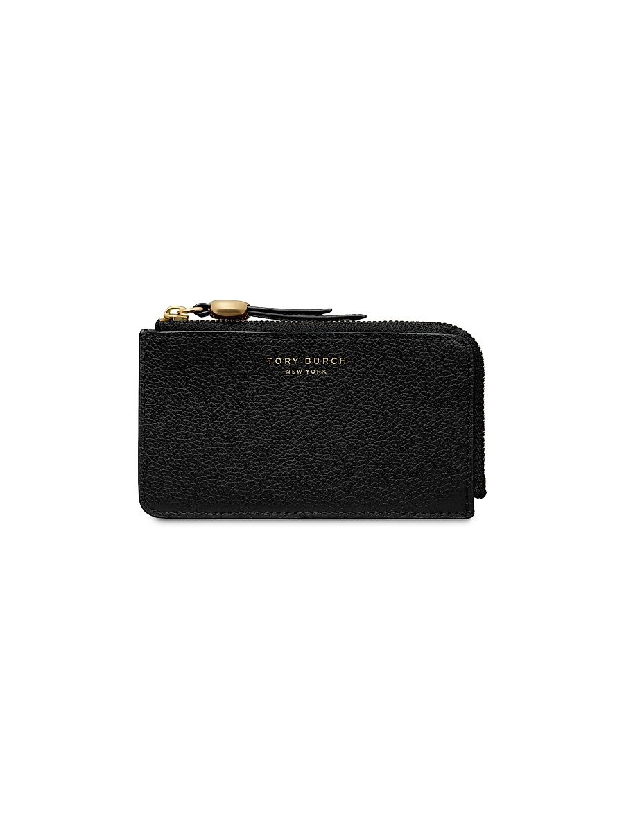 Women's Romy Leather Card Case - Black