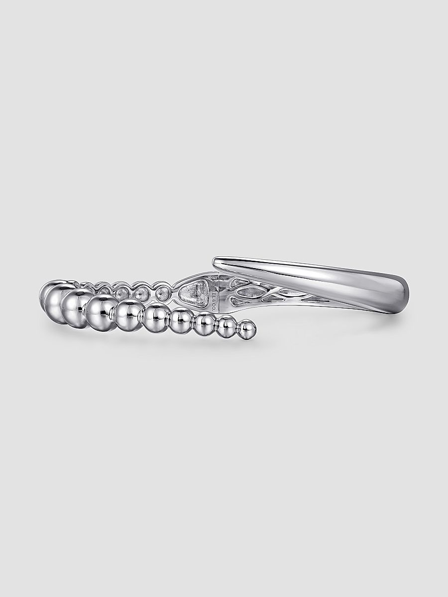 Gabriel & Co Women's Bujukan Sterling Silver Bypass Bangle - Sterling Silver