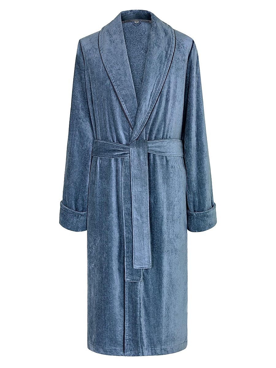 Women's Simon Bathrobe - Navy Blue - Size Large