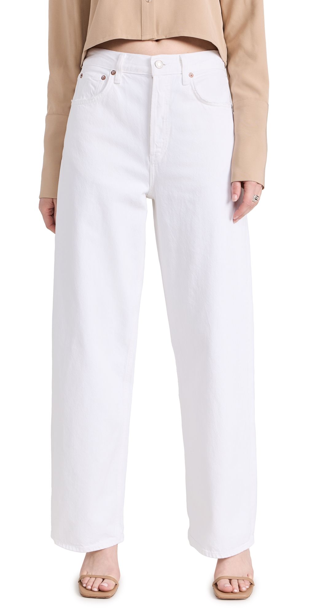 AGOLDE Low Slung Baggy Jeans 30.5 Milkshake 27