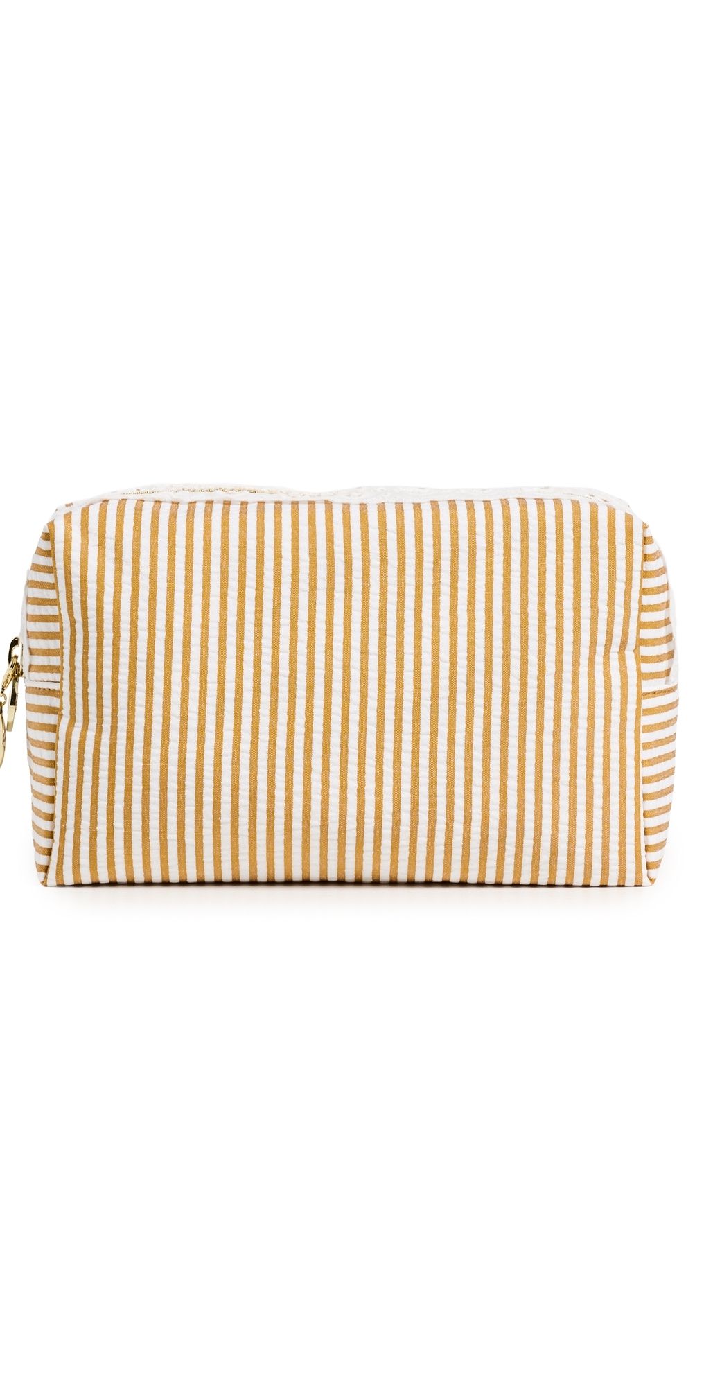 Stoney Clover Lane Medium Pouch Yellow Seersucker One Size
