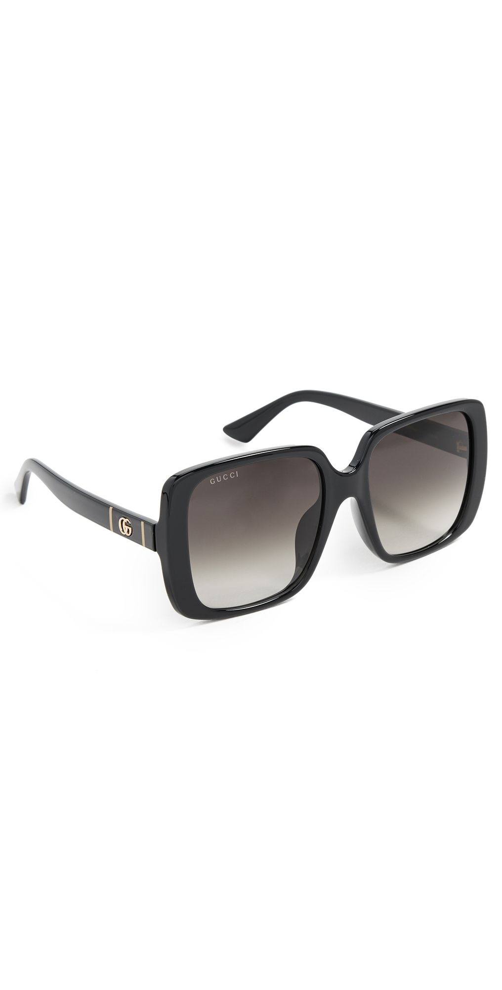 Gucci Square Sunglasses Black-Black-Grey One Size