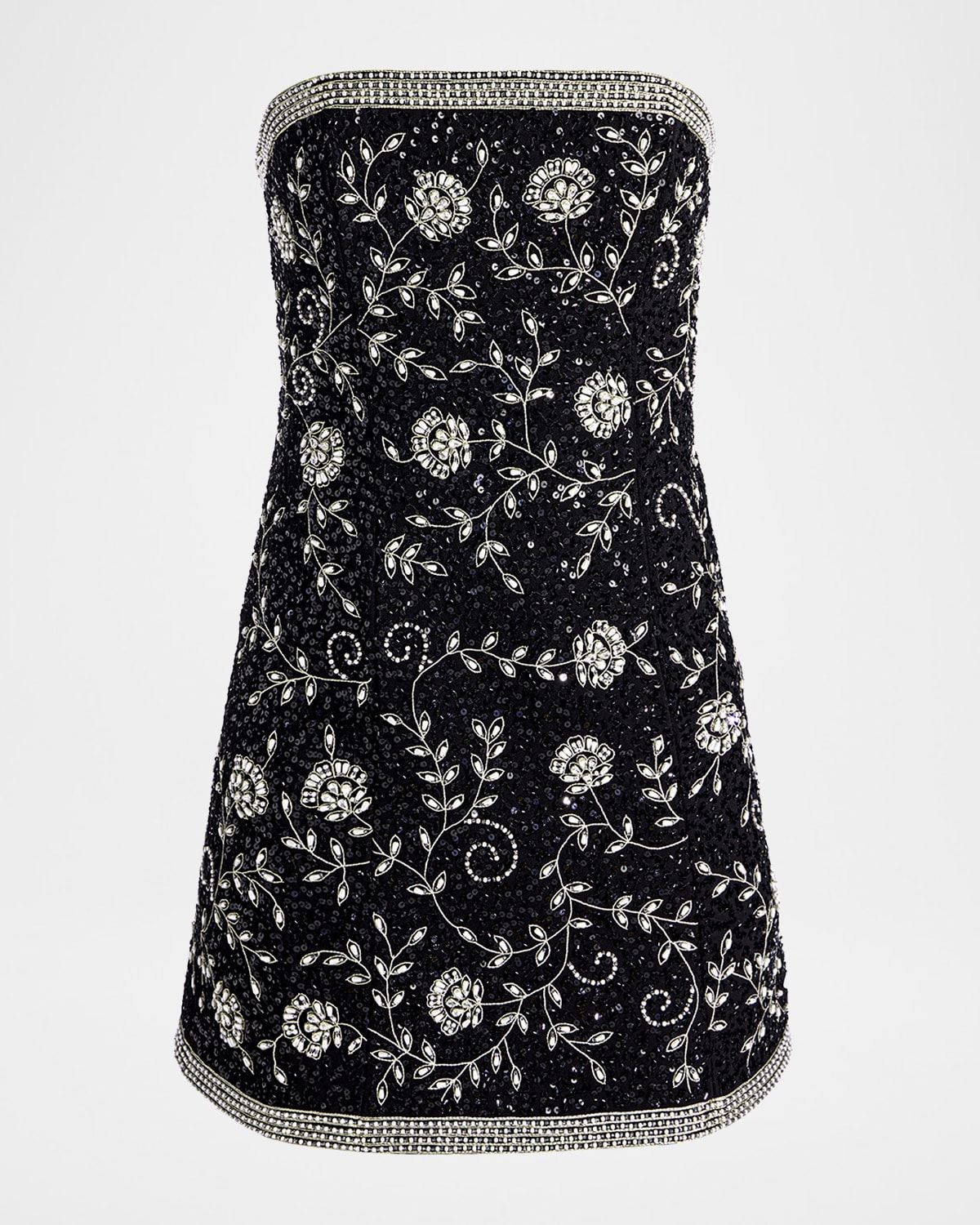 Katia Embellished Strapless Mini Dress