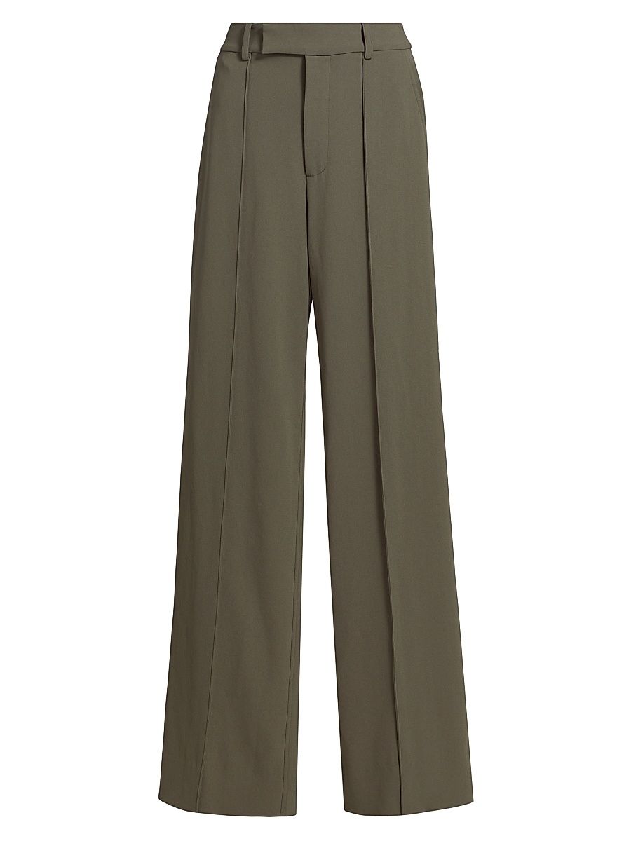 Women's Weyes Matte Viscose Crepe Pants - Wood - Size 10