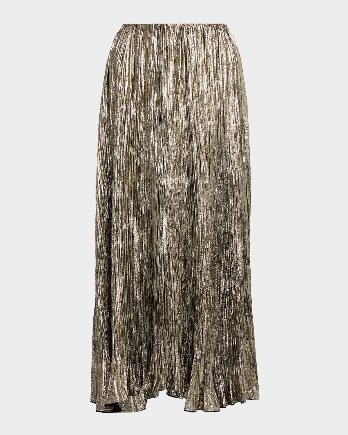Elsa Pleated Maxi Skirt