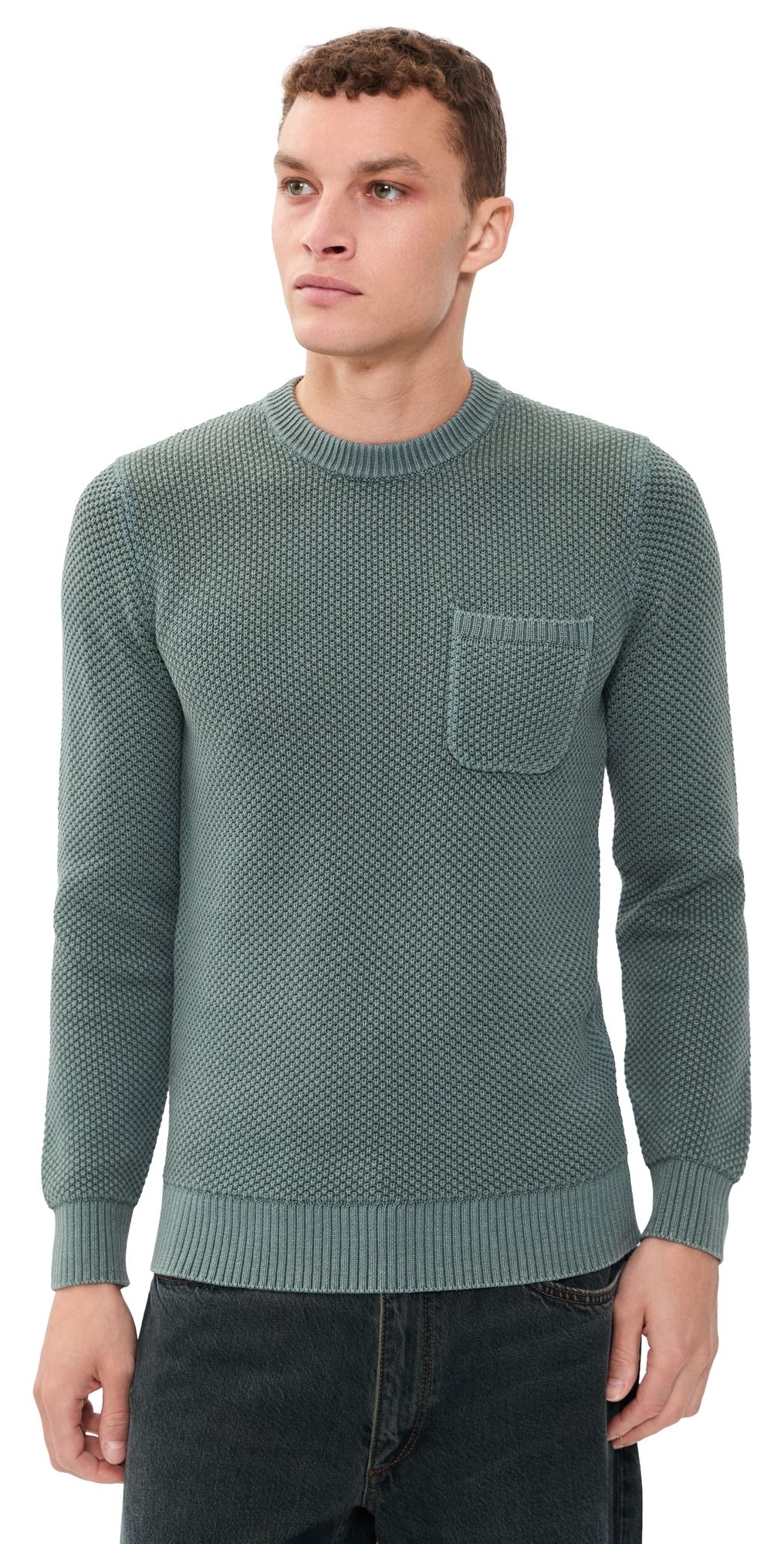 Taylor Stitch The Crawford Crew Sweater Faded Spruce 42