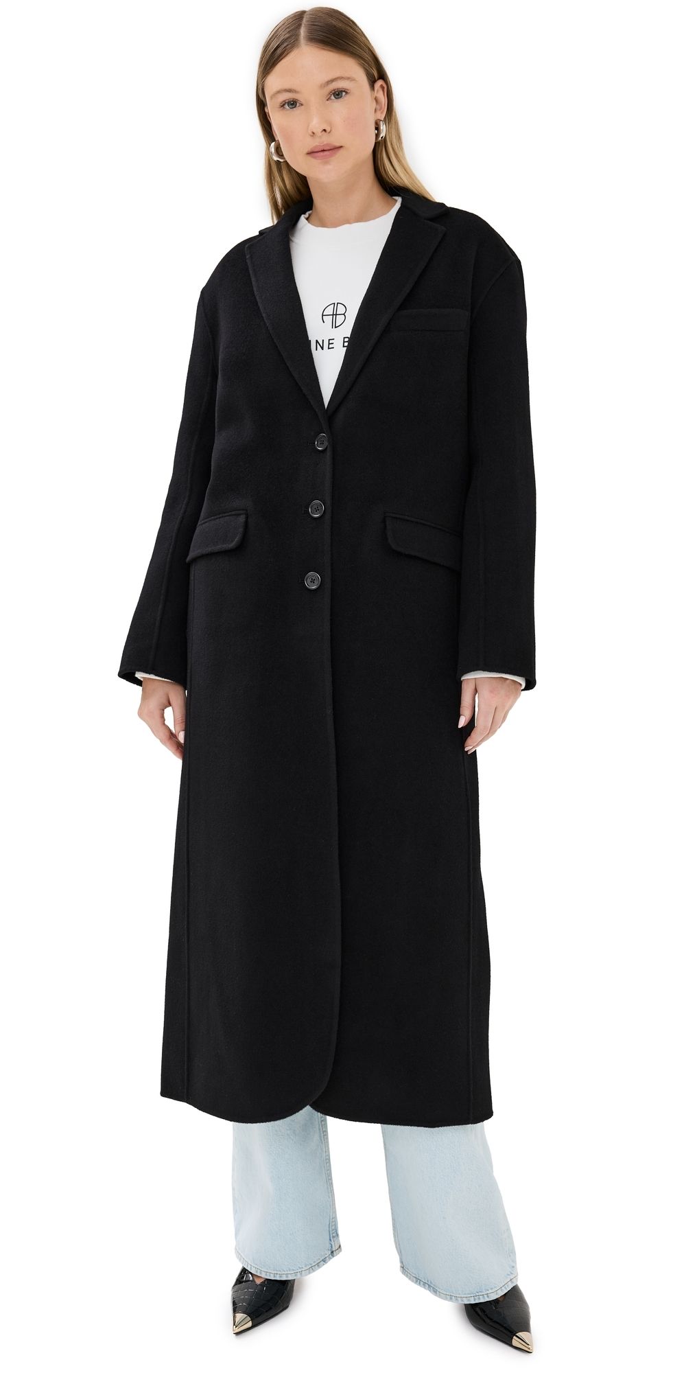 ANINE BING Quinn Coat Black L