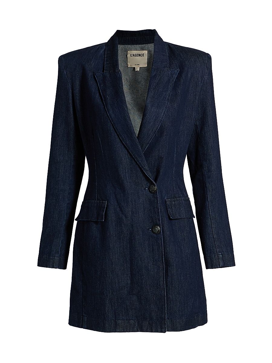 Women's Kylan Denim Blazer Minidress - Ardmore - Size 12