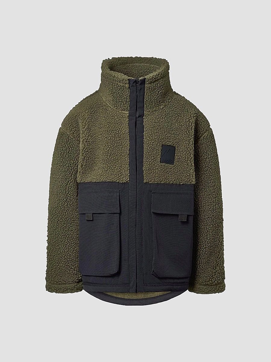 Little Boy's & Boy's Utha Sherpa Fleece Jacket - Bark - Size 12