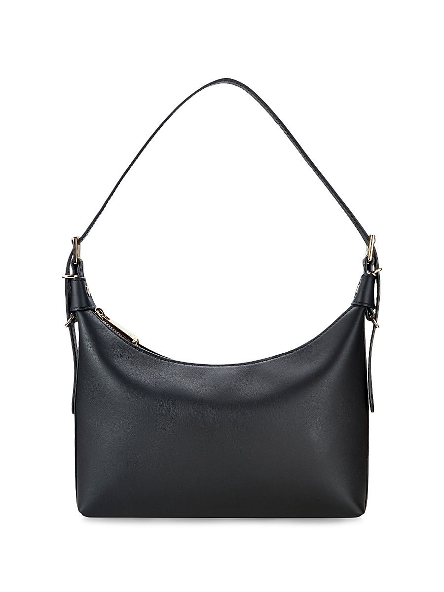 Women's Blake Leather Shoulder Bag - Black