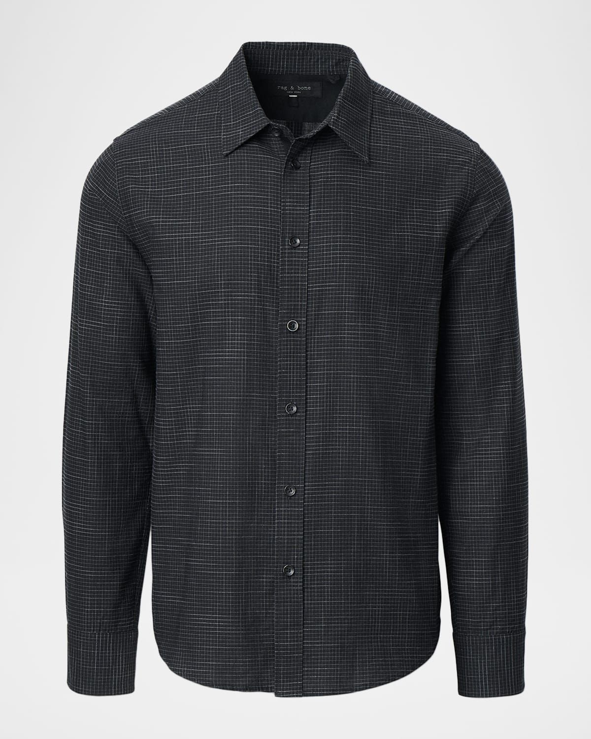 Men & apos;s Tomlin Cotton Crosshatch Button-Down Shirt