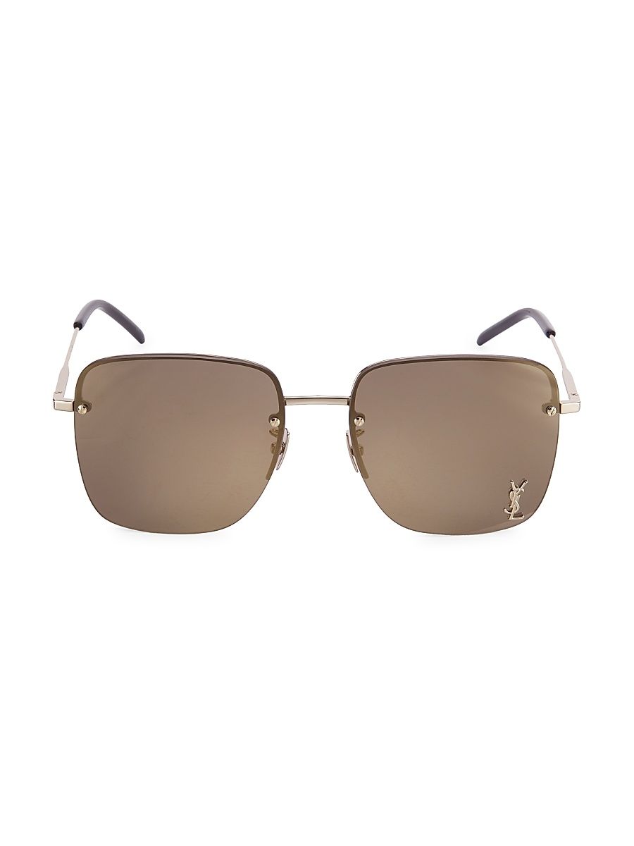 Women's Monogram 58MM Square Sunglasses - Brown