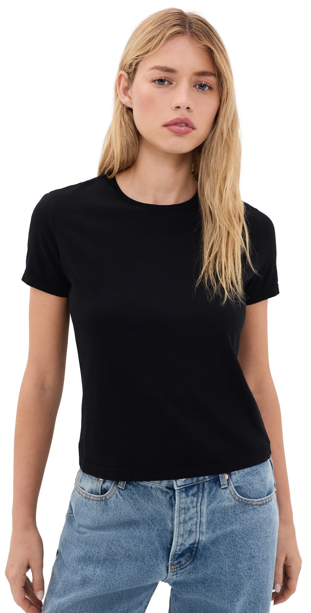 L'AGENCE Aileen Crew Neck Tee White M