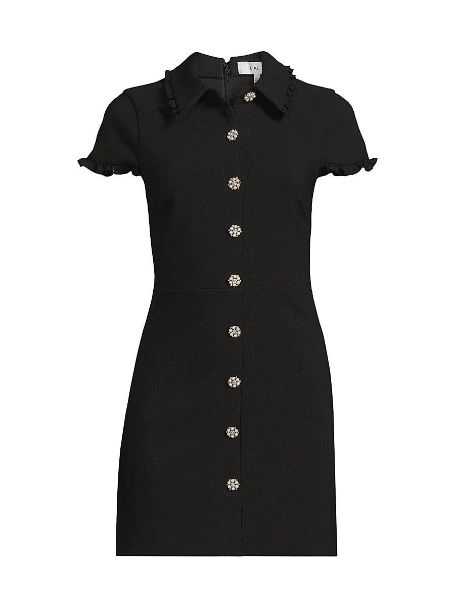 Women's Drop 7 Mylah Mini Shirtdress - Black - Size 14